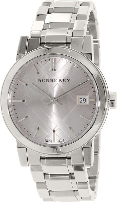 burberry silver stainless steel watch bu9143|BURBERRY Stainless Steel 34mm The City Quartz Watch .